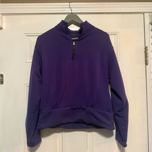 Athleta Deep Purple Fleece Pullover